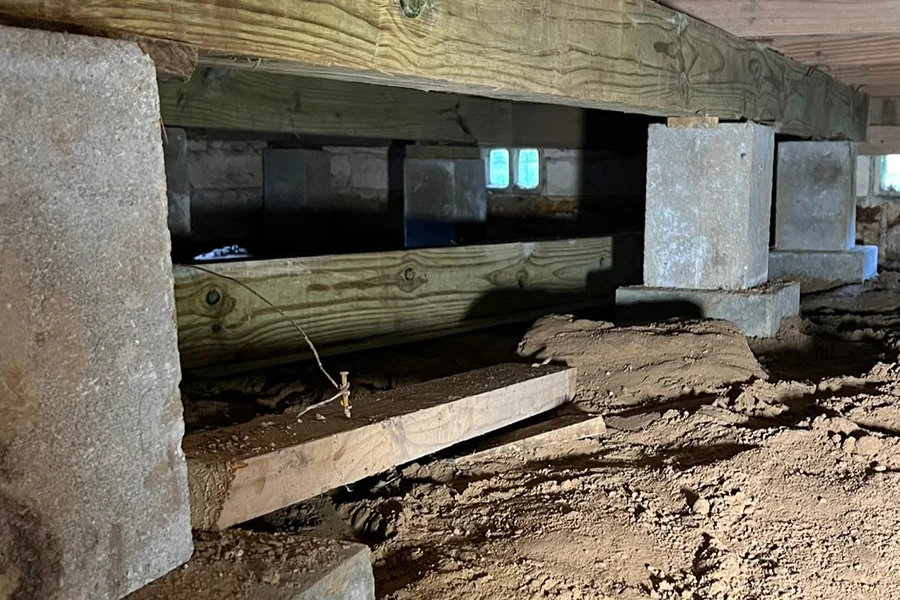 Pier and Beam or Block and Base Foundation Repair